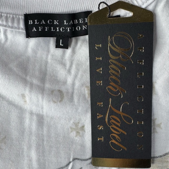 Affliction Black Label Men’s Eagle Short Sleeve T-shirt- Large - NWT - Picture 10 of 12